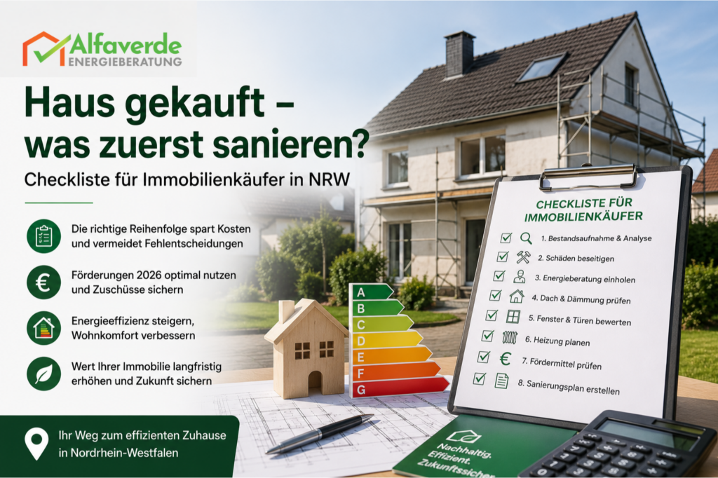 Haus gekauft was zuerst sanieren